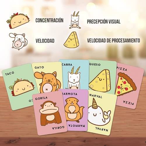 Taco Gato Cabra Queso Pizza juego mesa