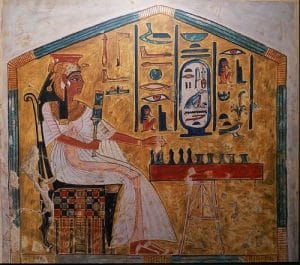 Nefertari jugando al Senet