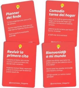 Sin rechistar juego de mesa para San Valentín